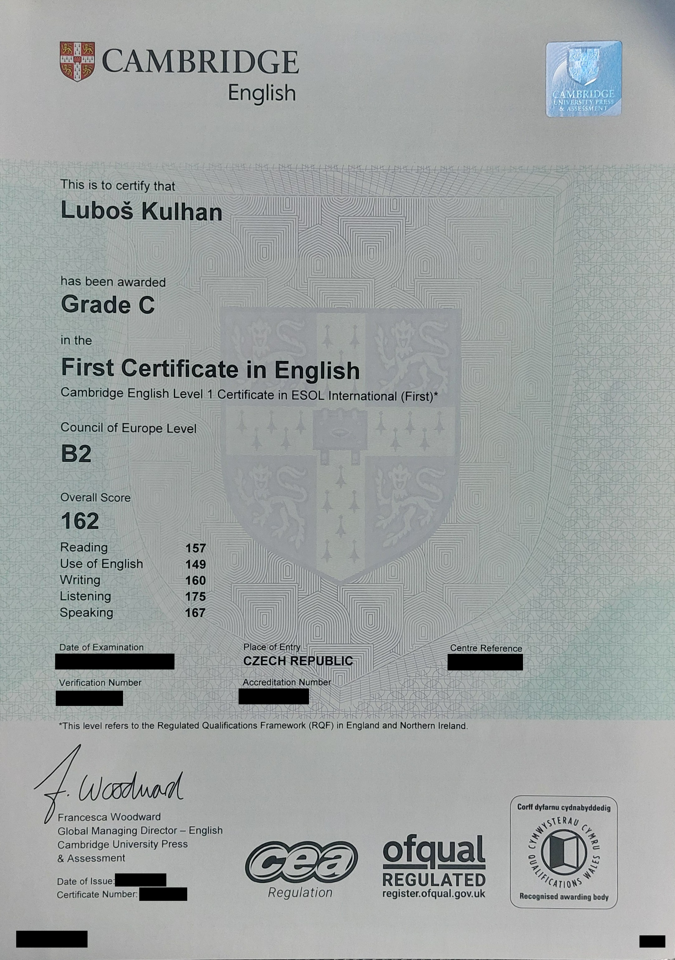 Cambridge English certifikát
